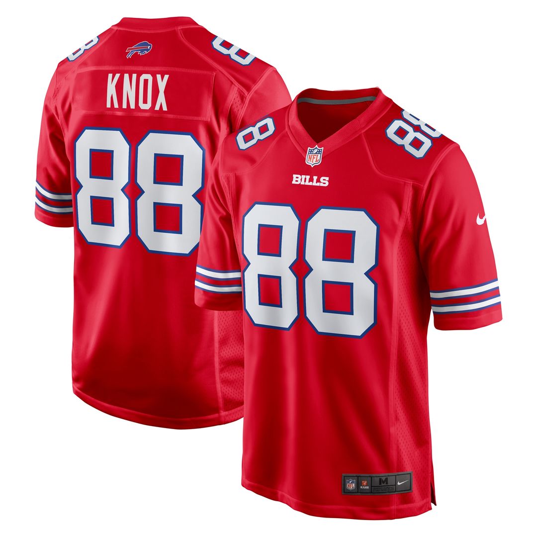 Dawson Knox Buffalo Bills Nike Alternate Game Jersey - Red Official NFL Team Apparel Football Fan Gear