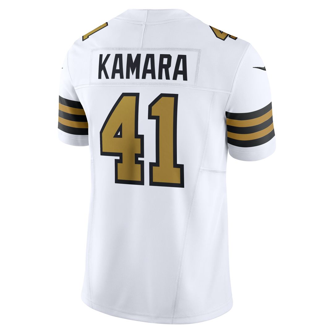 Alvin Kamara New Orleans Saints Nike Alternate Vapor F.U.S.E. Limited Jersey - White Official NFL Team Apparel Football Fan Gear
