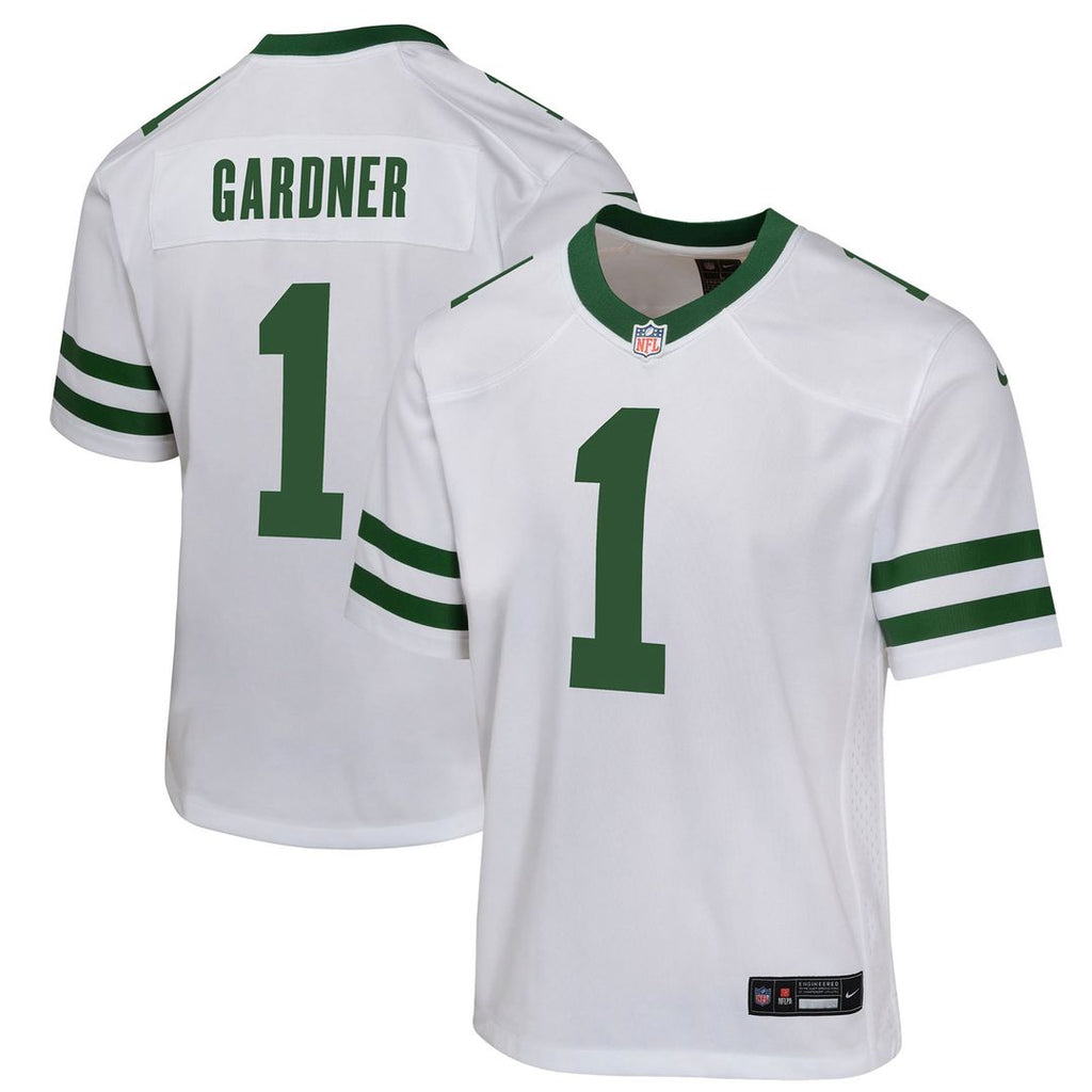 Ahmad Sauce Gardner New York Jets Nike Youth Game Jersey - White Official NFL Team Apparel Football Fan Gear