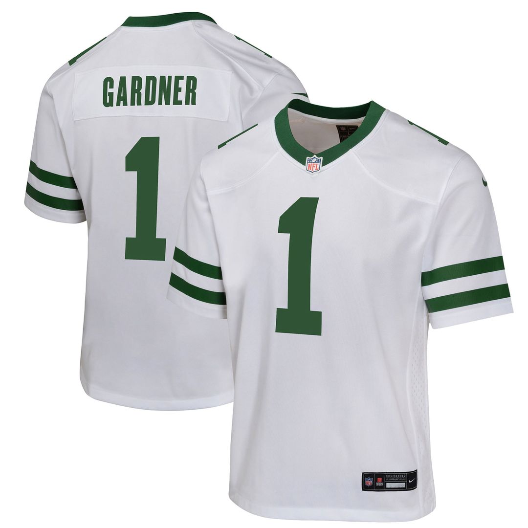 Ahmad Sauce Gardner New York Jets Nike Youth Game Jersey - White Official NFL Team Apparel Football Fan Gear