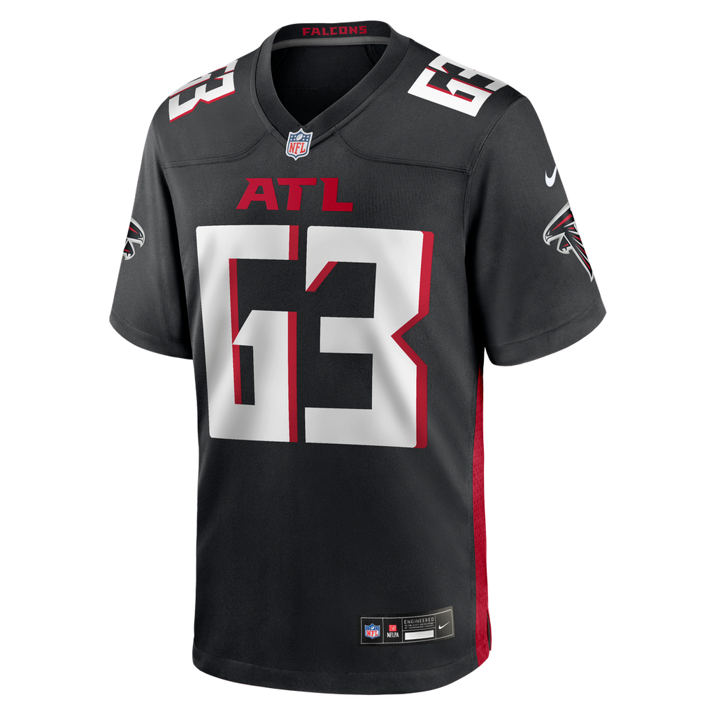 Chris Lindstrom Atlanta Falcons Nike Game Jersey - Black Official NFL Team Apparel Football Fan Gear