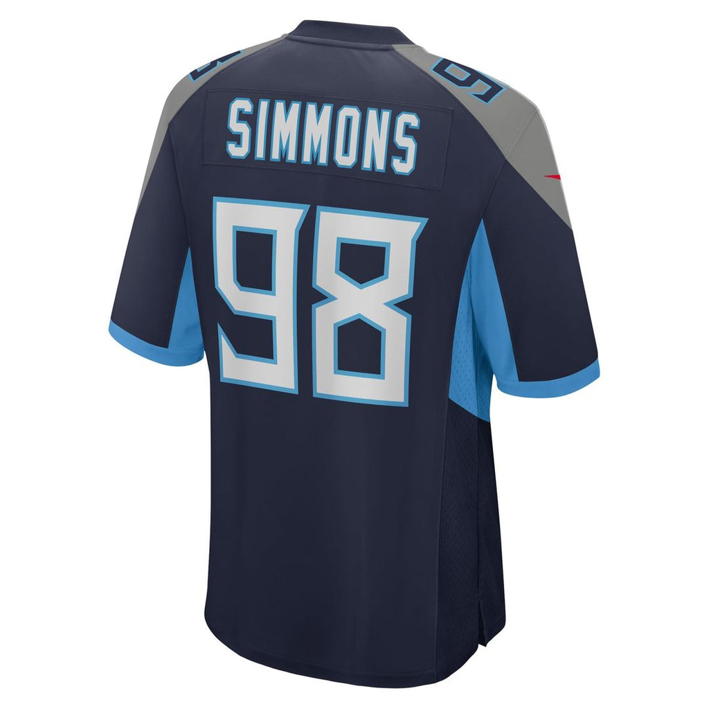 Jeffery Simmons Tennessee Titans Nike Game Jersey - Navy Official NFL Team Apparel Football Fan Gear