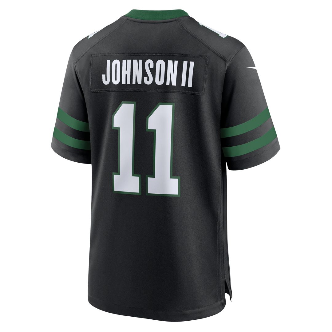 Jermaine Johnson II New York Jets Nike Alternate Game Jersey - Legacy Black Official NFL Team Apparel Football Fan Gear