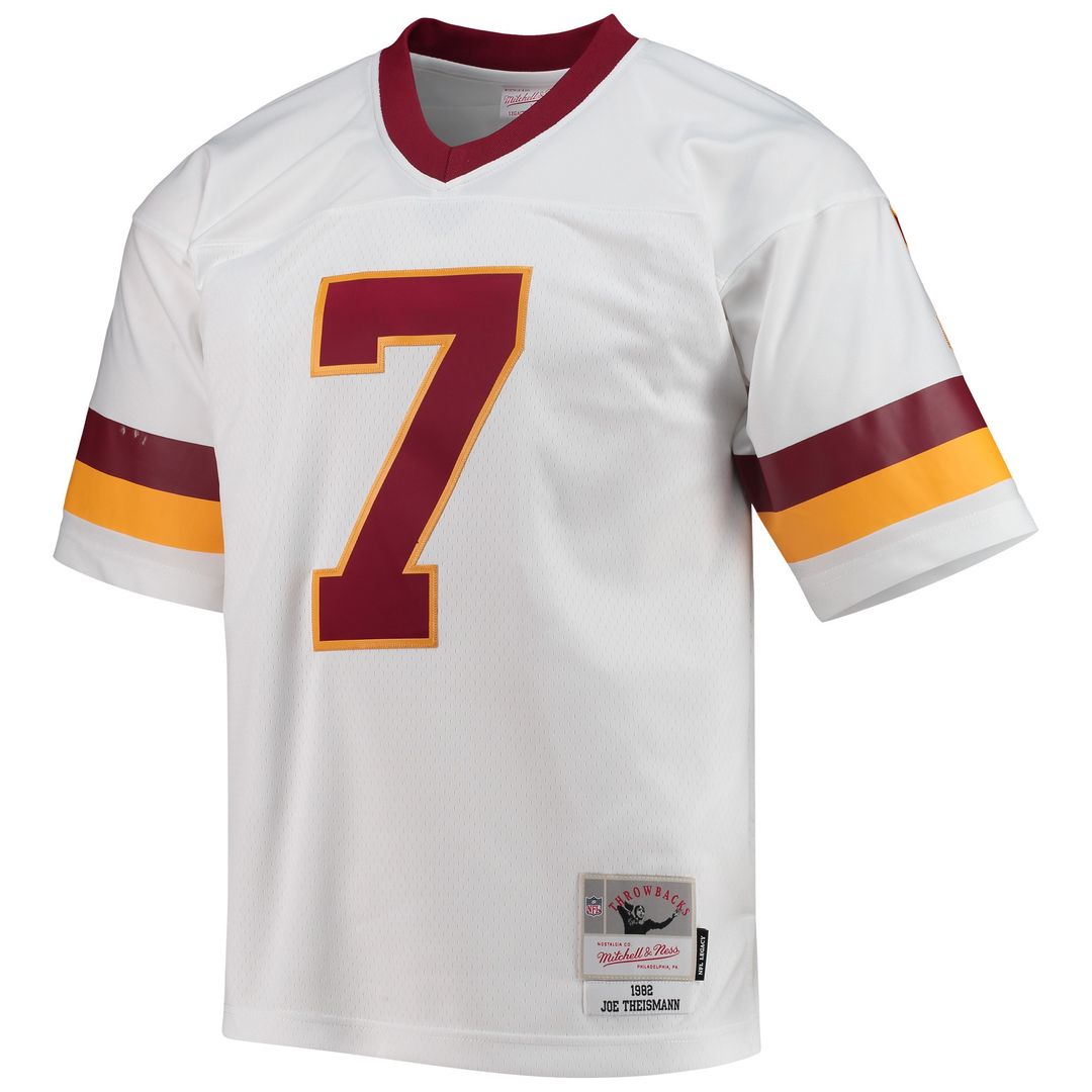 Joe Theismann Washington Football Team Mitchell & Ness Legacy Replica Jersey - White Official NFL Team Apparel Football Fan Gear