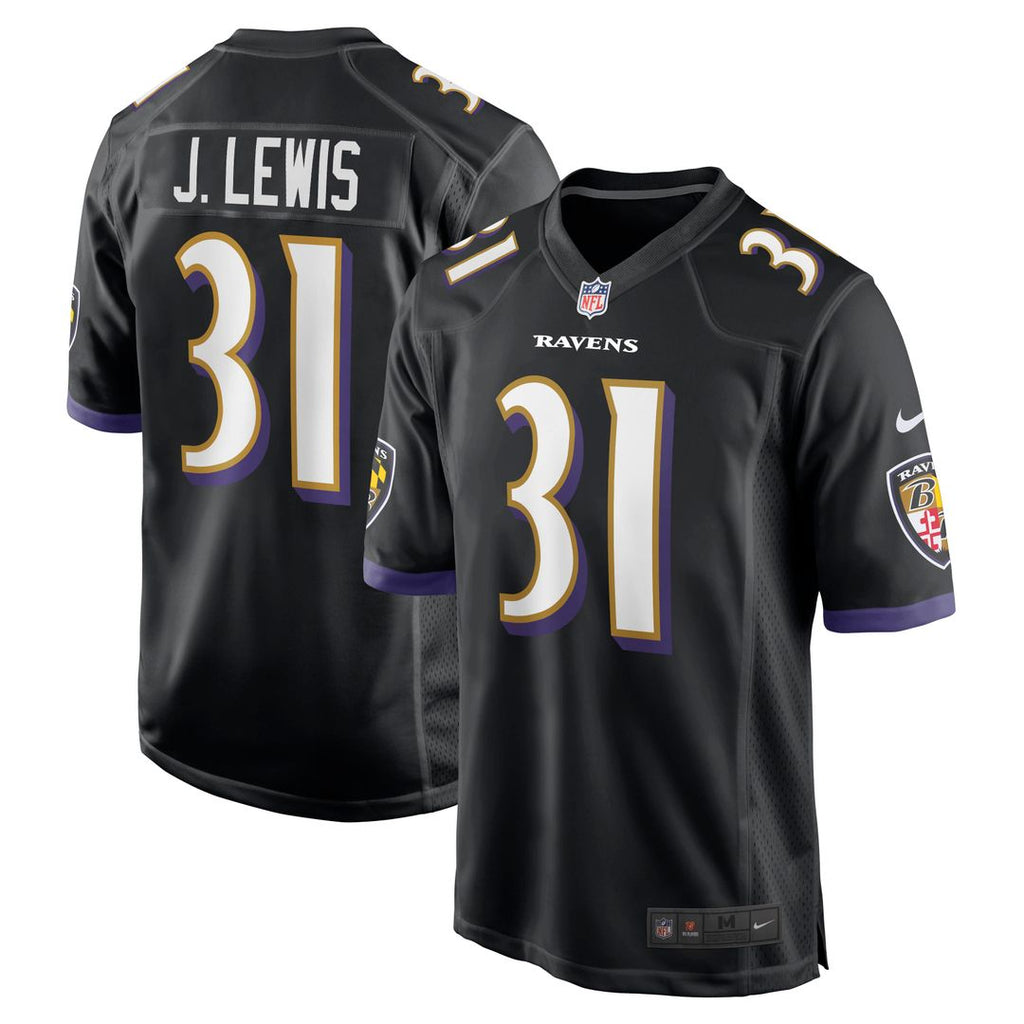 Jamal Lewis Baltimore Ravens Nike Retired Player Alternate Game Jersey - Black Official NFL Team Apparel Football Fan Gear