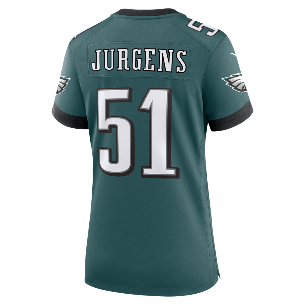 Cam Jurgens Philadelphia Eagles Nike Women's Team Game Jersey - Midnight Green Official NFL Team Apparel Football Fan Gear