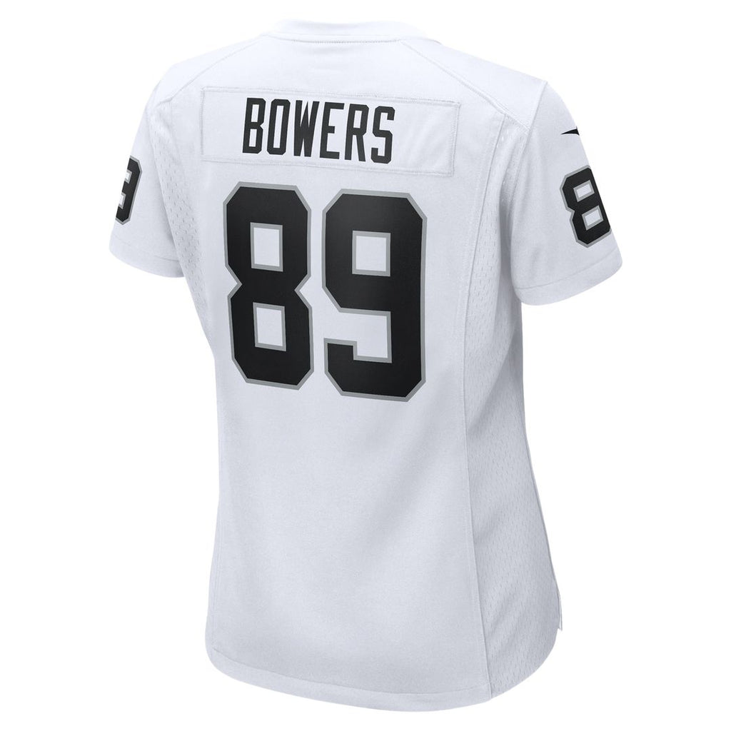 Brock Bowers Las Vegas Raiders Nike Women's Game Jersey - White Official NFL Team Apparel Football Fan Gear