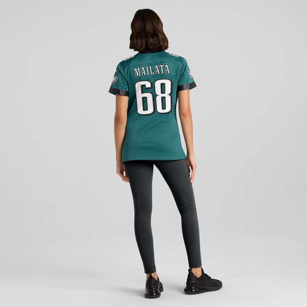 Jordan Mailata Philadelphia Eagles Nike Women's Team Game Jersey - Midnight Green Official NFL Team Apparel Football Fan Gear