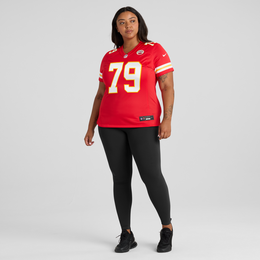 Esa Pole Kansas City Chiefs Nike Women's Team Game Jersey - Red Official NFL Team Apparel Football Fan Gear