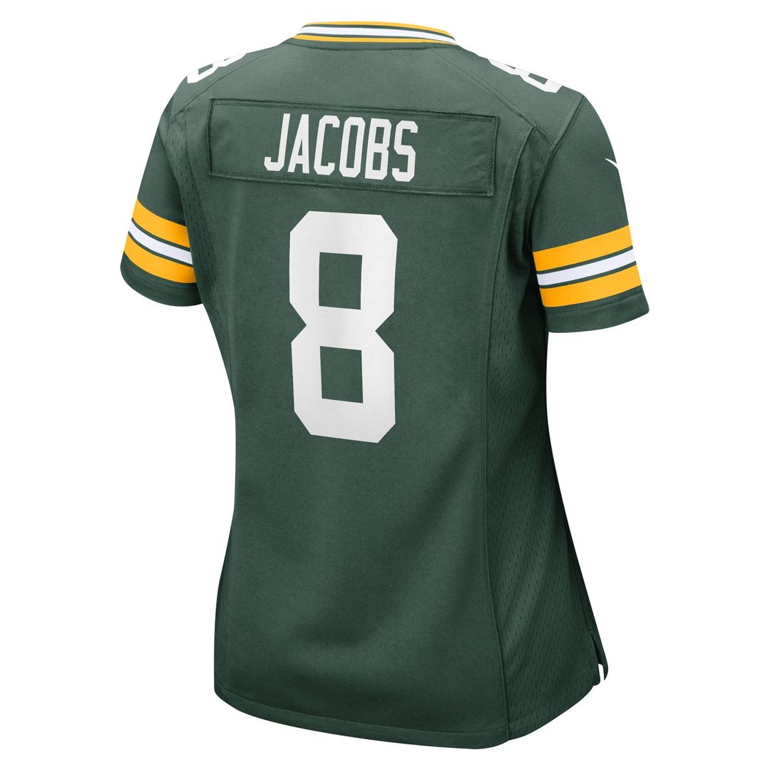 Josh Jacobs Green Bay Packers Nike Women's Team Game Jersey - Green Official NFL Team Apparel Football Fan Gear