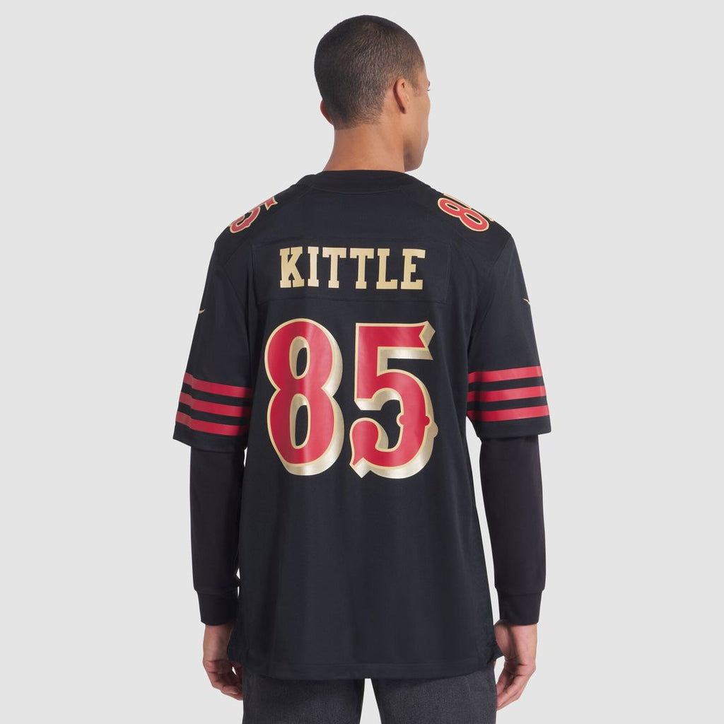George Kittle San Francisco 49ers Nike 2025 Rivalries Collection Game Jersey - Black Official NFL Team Apparel Football Fan Gear