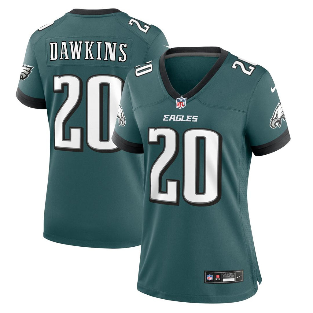 Brian Dawkins Philadelphia Eagles Nike Women's Retired Player Game Jersey - Midnight Green Official NFL Team Apparel Football Fan Gear