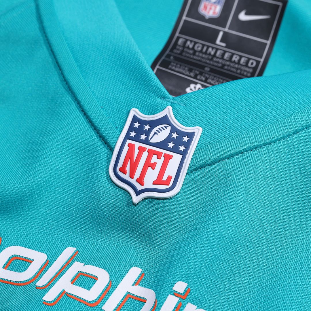 Number 1 Groom Miami Dolphins Nike Game Jersey - Aqua Official NFL Team Apparel Football Fan Gear