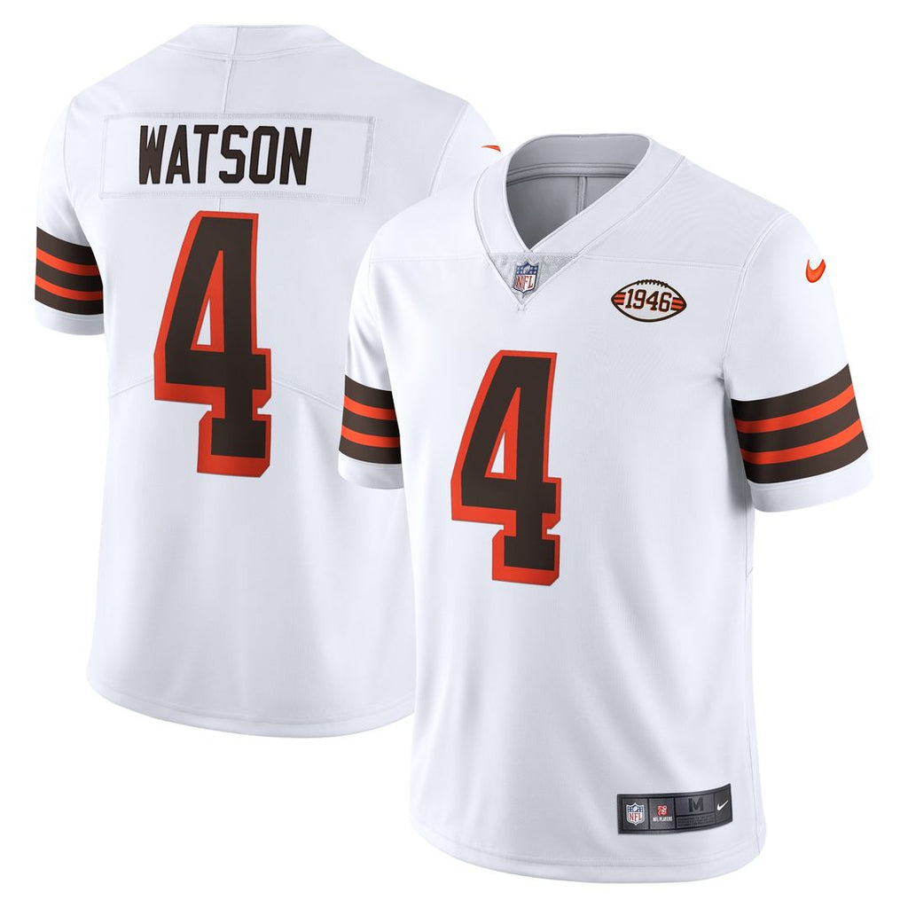 Deshaun Watson Cleveland Browns Nike 2021 Alternate Vapor Limited Jersey - White Official NFL Team Apparel Football Fan Gear