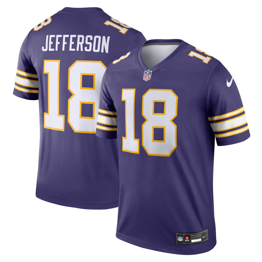 Justin Jefferson Minnesota Vikings Nike Legend Player Performance Top - Purple NFL Fan Gear Popular Style