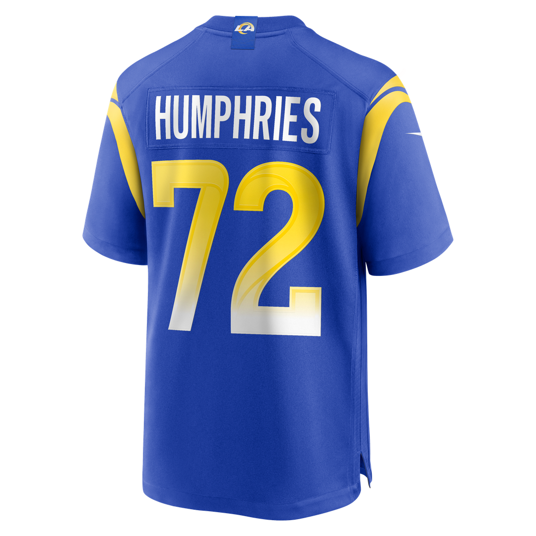 D.J. Humphries Los Angeles Rams Nike Team Game Jersey - Royal Official NFL Team Apparel Football Fan Gear