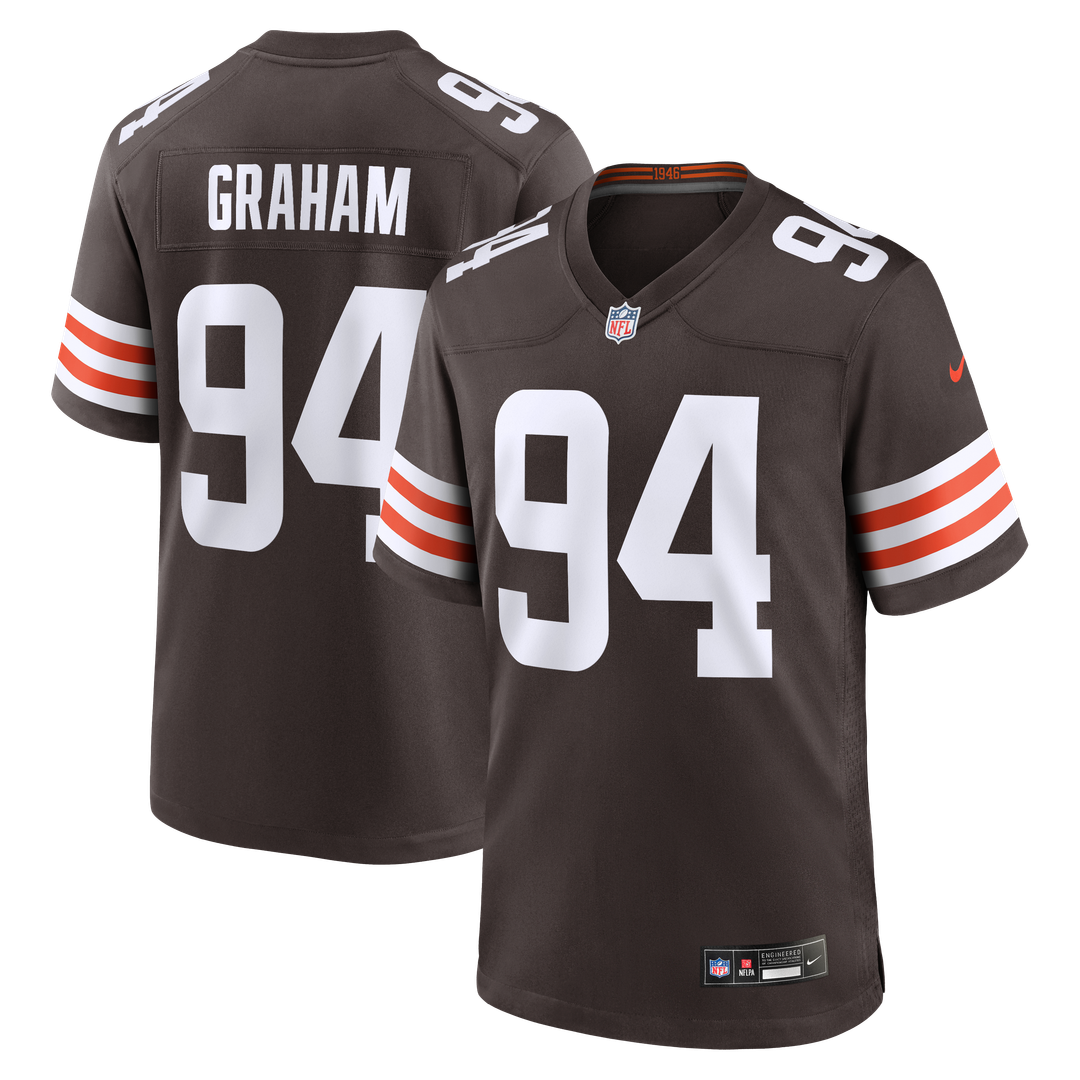 Mason Graham Cleveland Browns Nike Game Jersey - Brown Official NFL Team Apparel Football Fan Gear