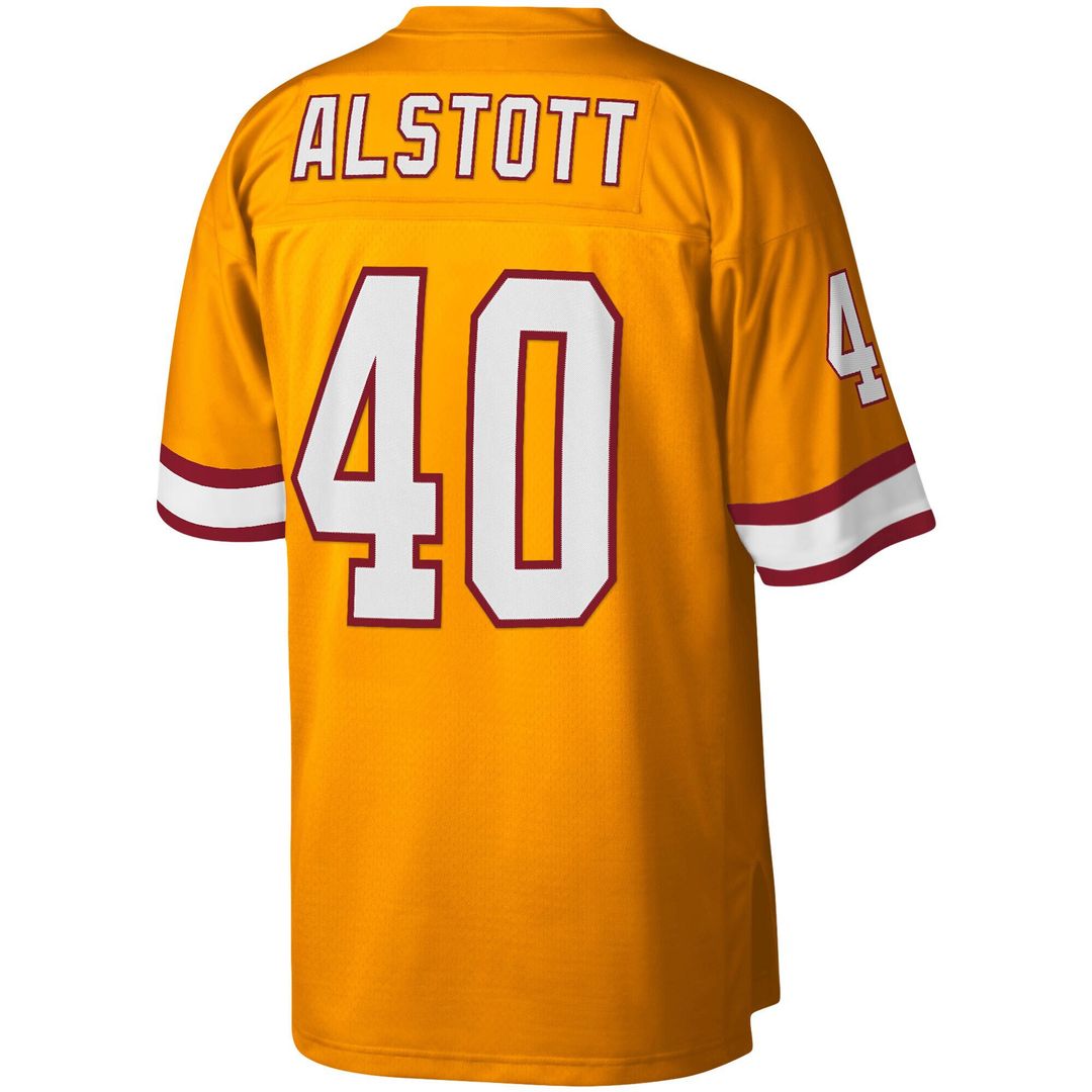 Mike Alstott Tampa Bay Buccaneers Mitchell & Ness Big & Tall 1996 Retired Player Replica Jersey - Orange Official NFL Team Apparel Football Fan Gear