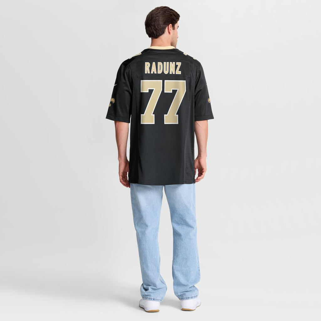 Dillon Radunz New Orleans Saints Nike Team Game Jersey - Black Official NFL Team Apparel Football Fan Gear