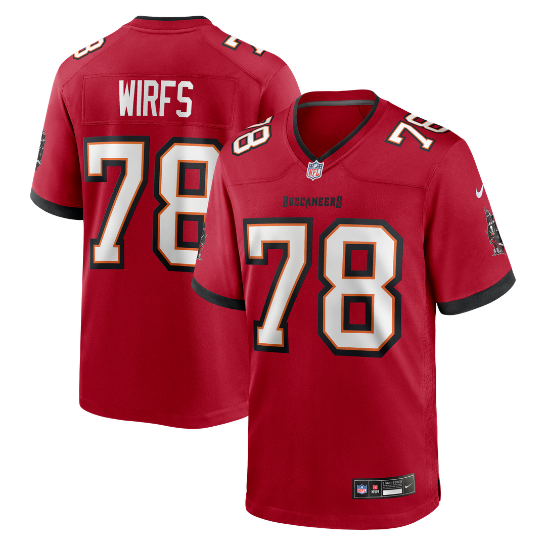 Tristan Wirfs Tampa Bay Buccaneers Nike Player Game Jersey - Red Official NFL Team Apparel Football Fan Gear