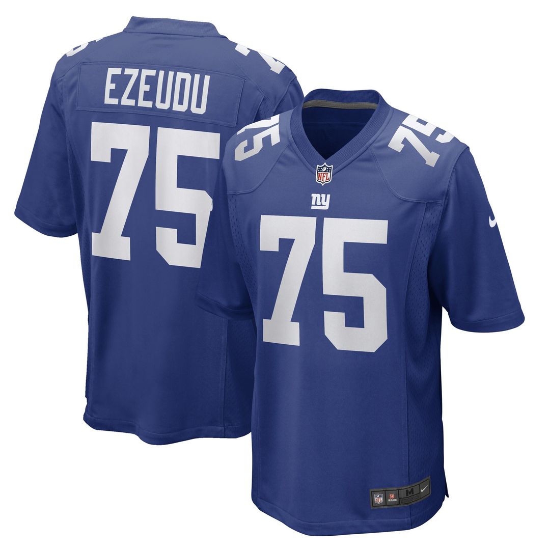 Joshua Ezeudu New York Giants Nike Game Player Jersey - Royal Official NFL Team Apparel Football Fan Gear