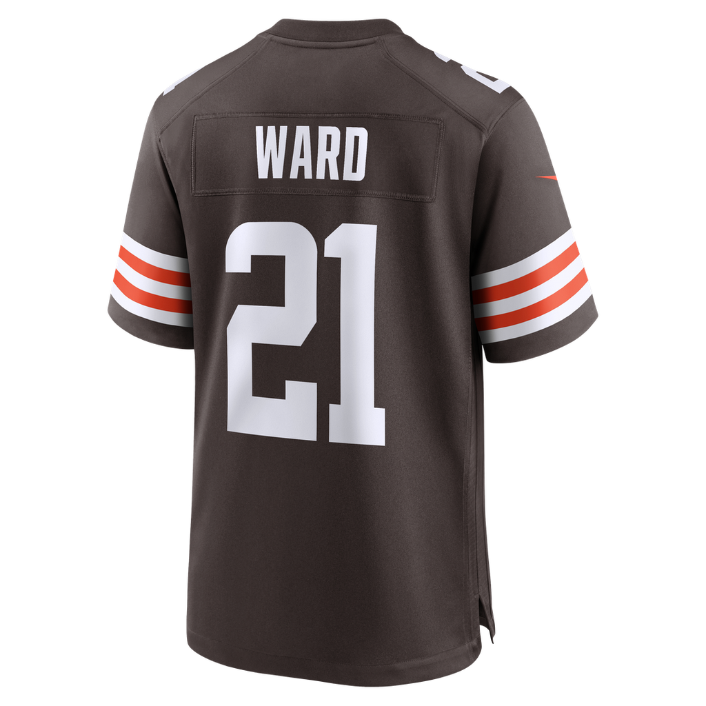 Denzel Ward Cleveland Browns Nike Player Game Jersey - Brown Official NFL Team Apparel Football Fan Gear