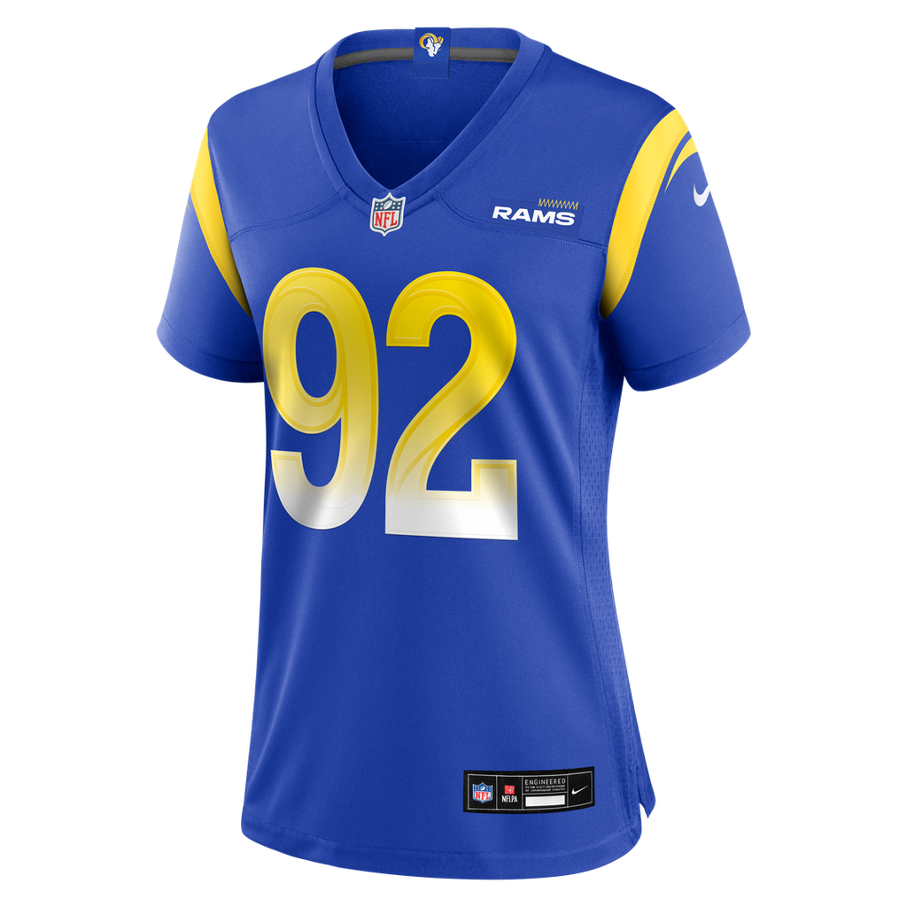 Harrison Mevis Los Angeles Rams Nike Women's Team Game Jersey - Royal Official NFL Team Apparel Football Fan Gear
