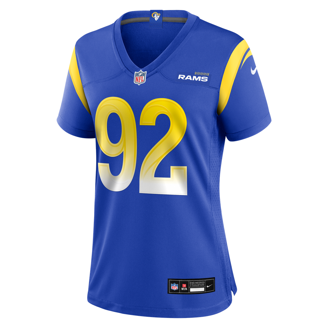 Harrison Mevis Los Angeles Rams Nike Women's Team Game Jersey - Royal Official NFL Team Apparel Football Fan Gear