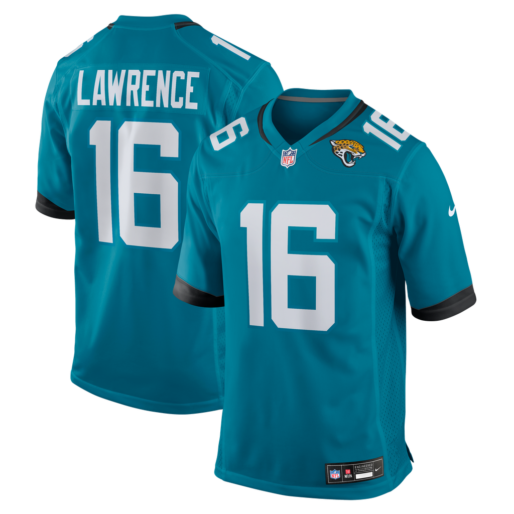Trevor Lawrence Jacksonville Jaguars Nike Game Jersey - Teal Official NFL Team Apparel Football Fan Gear