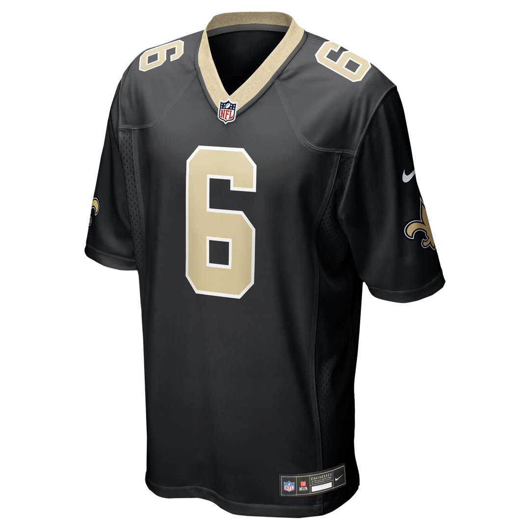 Tyler Shough New Orleans Saints Nike Game Jersey - Black Official NFL Team Apparel Football Fan Gear