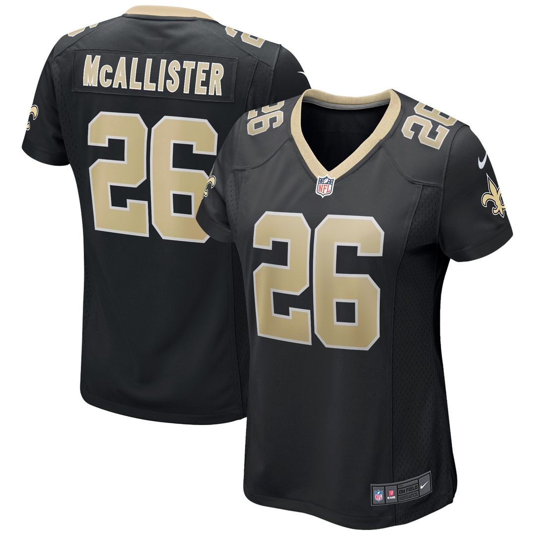 Deuce McAllister New Orleans Saints Nike Women's Game Retired Player Jersey - Black Official NFL Team Apparel Football Fan Gear