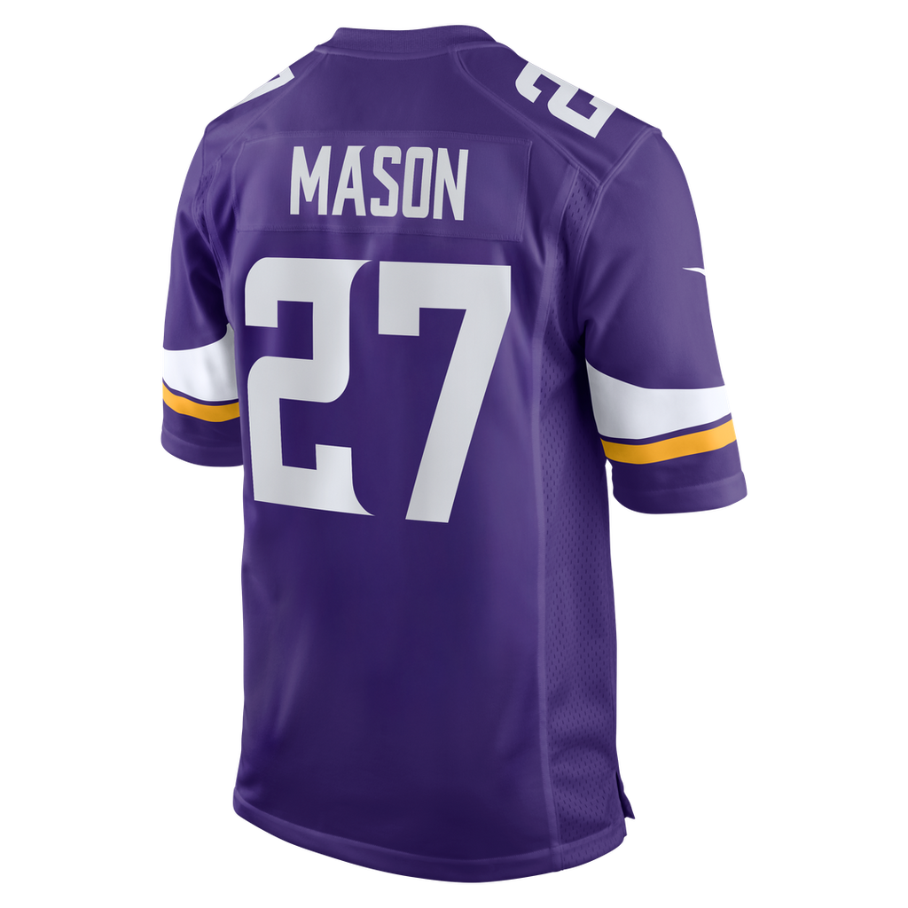 Jordan Mason Minnesota Vikings Nike Team Game Jersey - Purple Official NFL Team Apparel Football Fan Gear