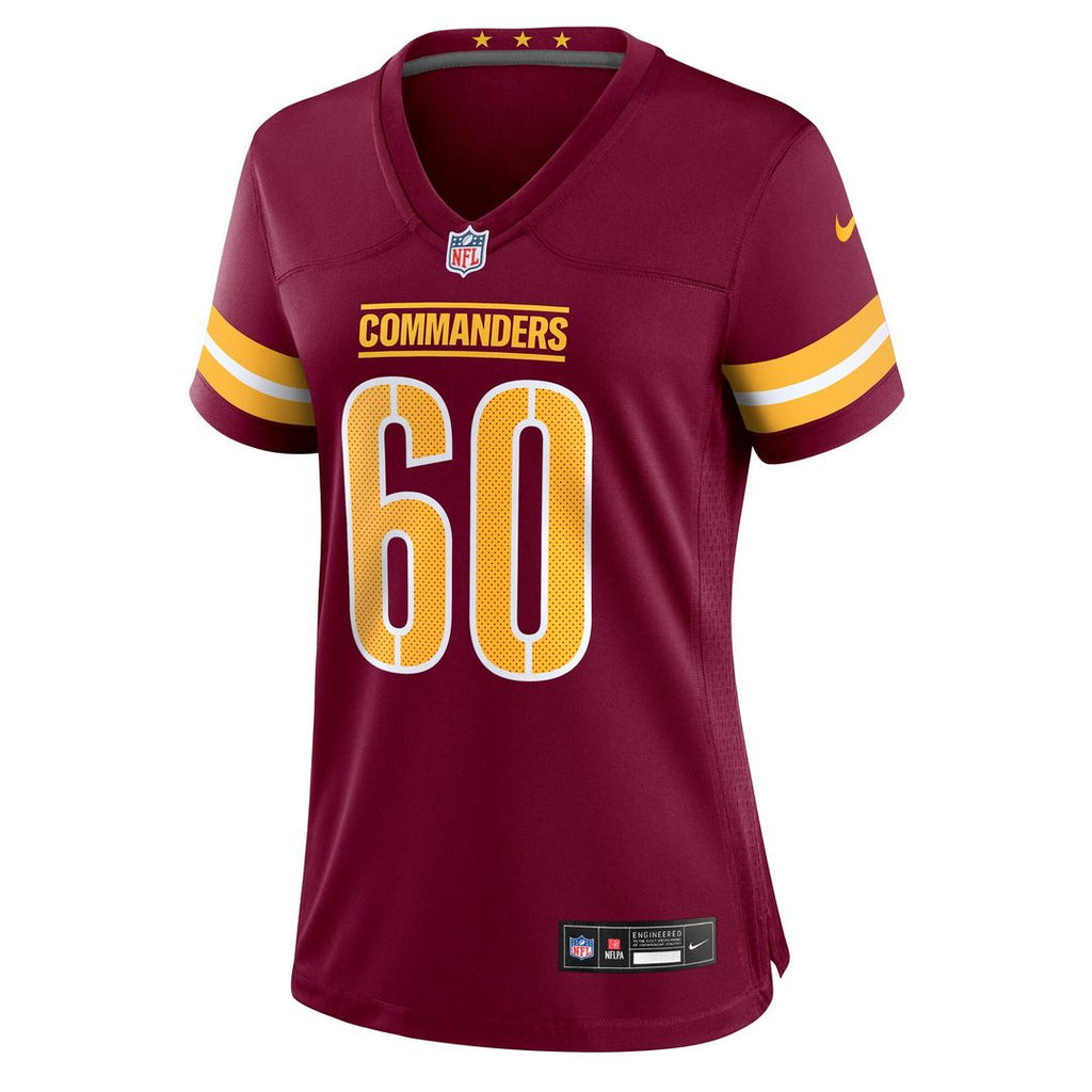 Michael Deiter Washington Commanders Nike Women's Team Game Jersey - Burgundy Official NFL Team Apparel Football Fan Gear