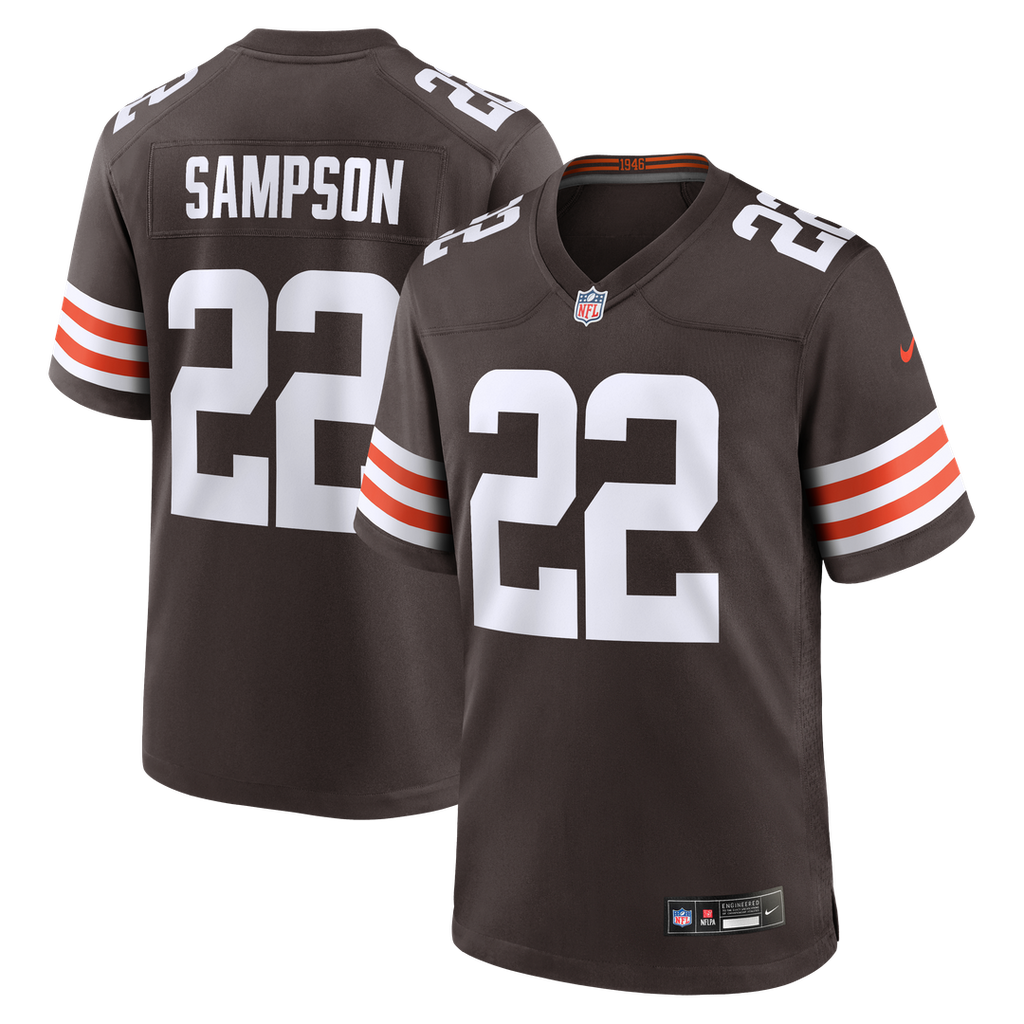Dylan Sampson Cleveland Browns Nike Team Game Jersey - Brown Official NFL Team Apparel Football Fan Gear