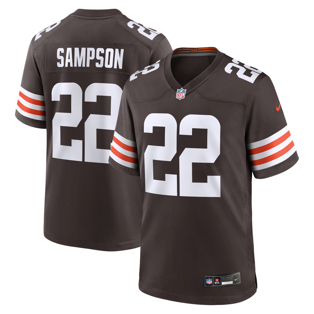 Dylan Sampson Cleveland Browns Nike Team Game Jersey - Brown Official NFL Team Apparel Football Fan Gear