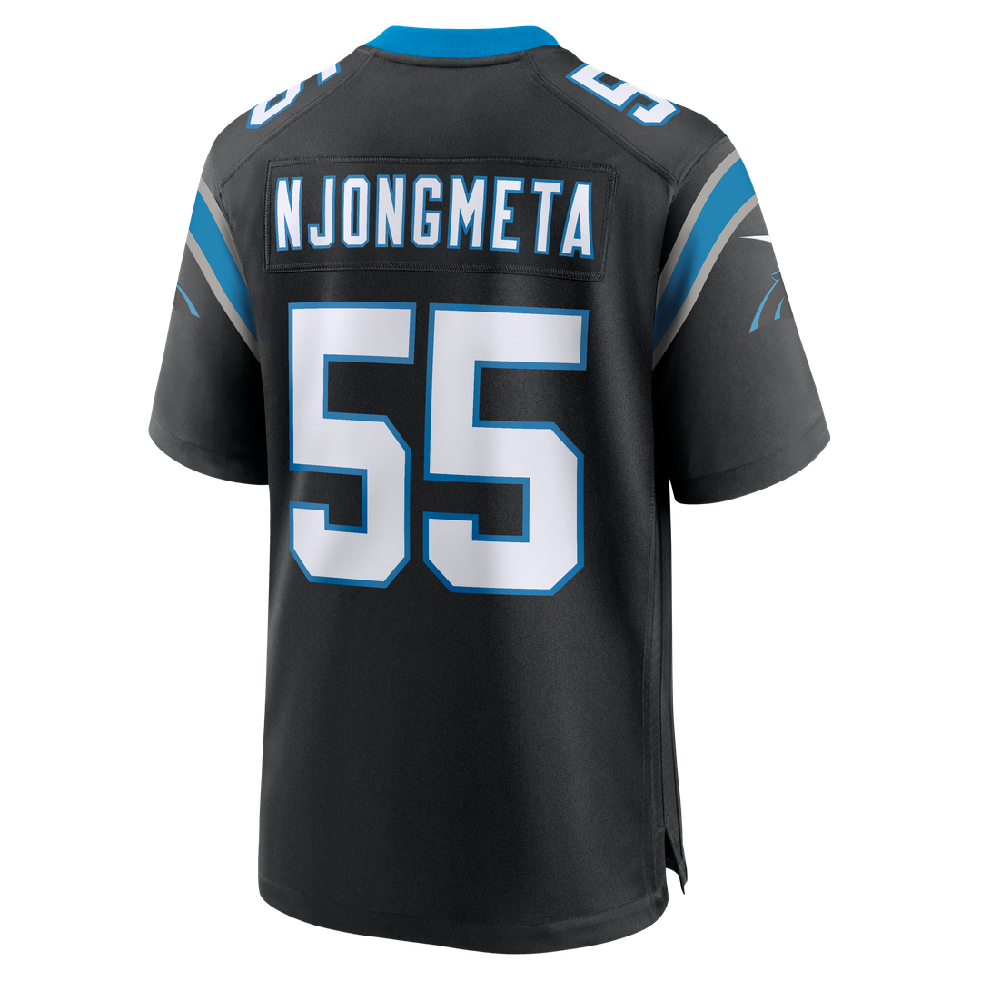 Maema Njongmeta Carolina Panthers Nike Team Game Jersey - Black Official NFL Team Apparel Football Fan Gear