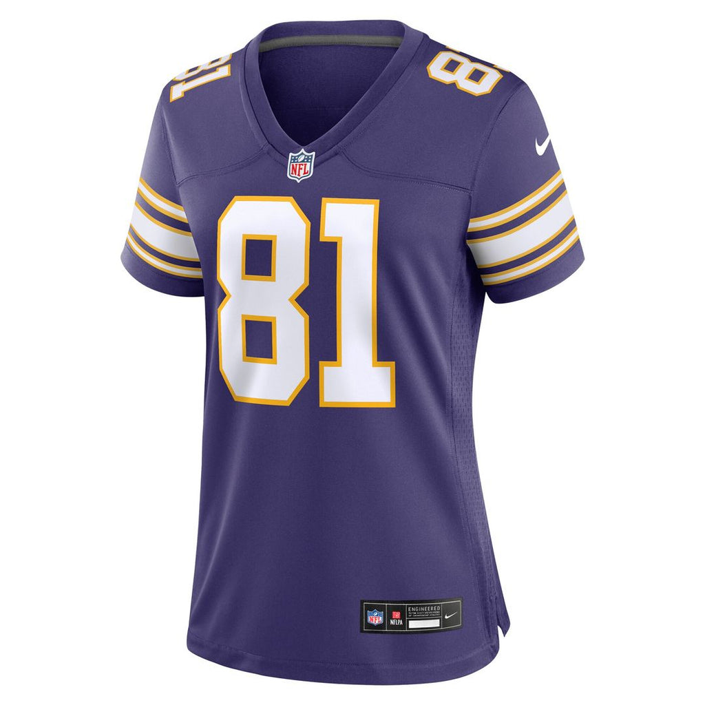 Carl Eller Minnesota Vikings Nike Women's Classic Retired Player Jersey - Purple Official NFL Team Apparel Football Fan Gear