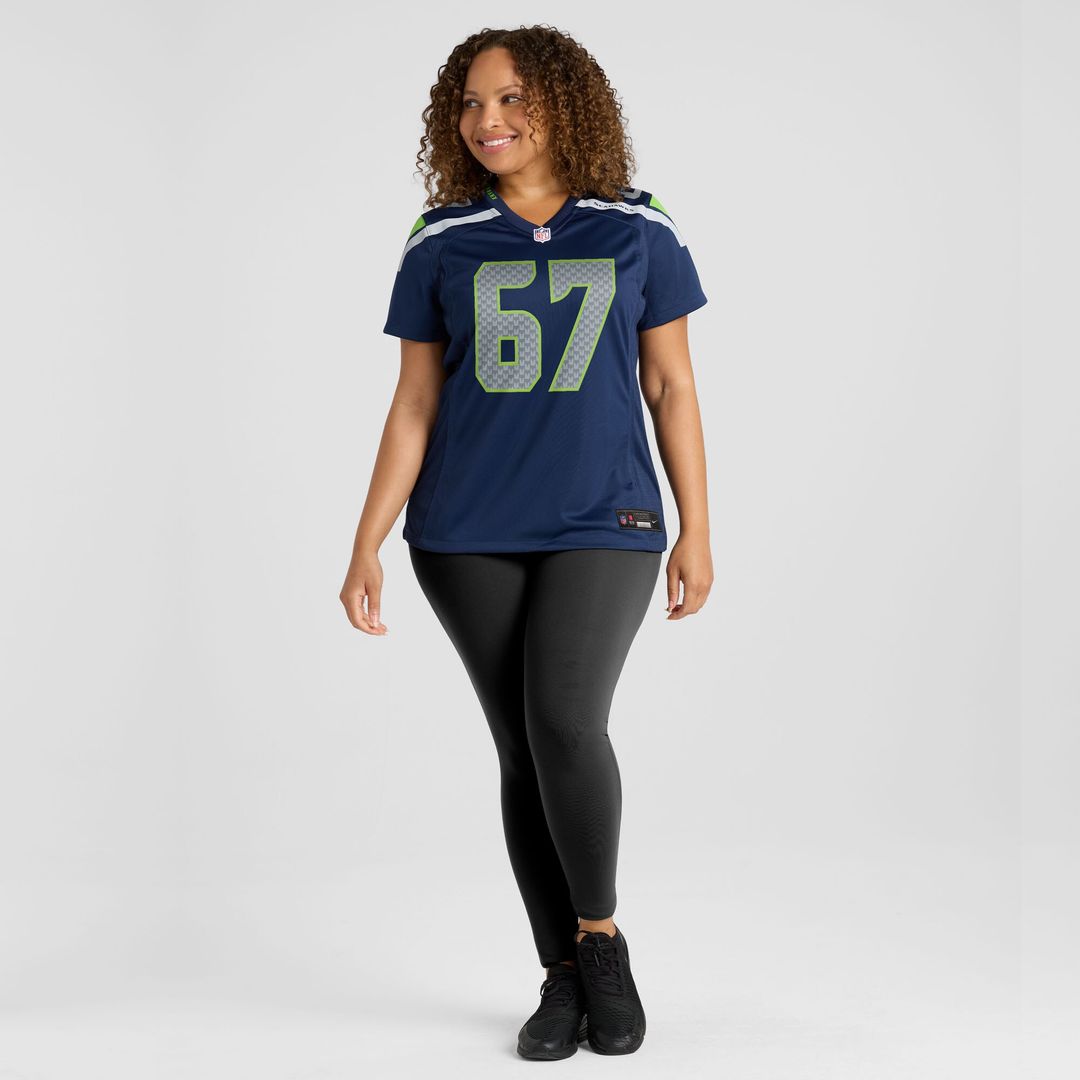 Charles Cross Seattle Seahawks Nike Women's Team Game Jersey - College Navy Official NFL Team Apparel Football Fan Gear