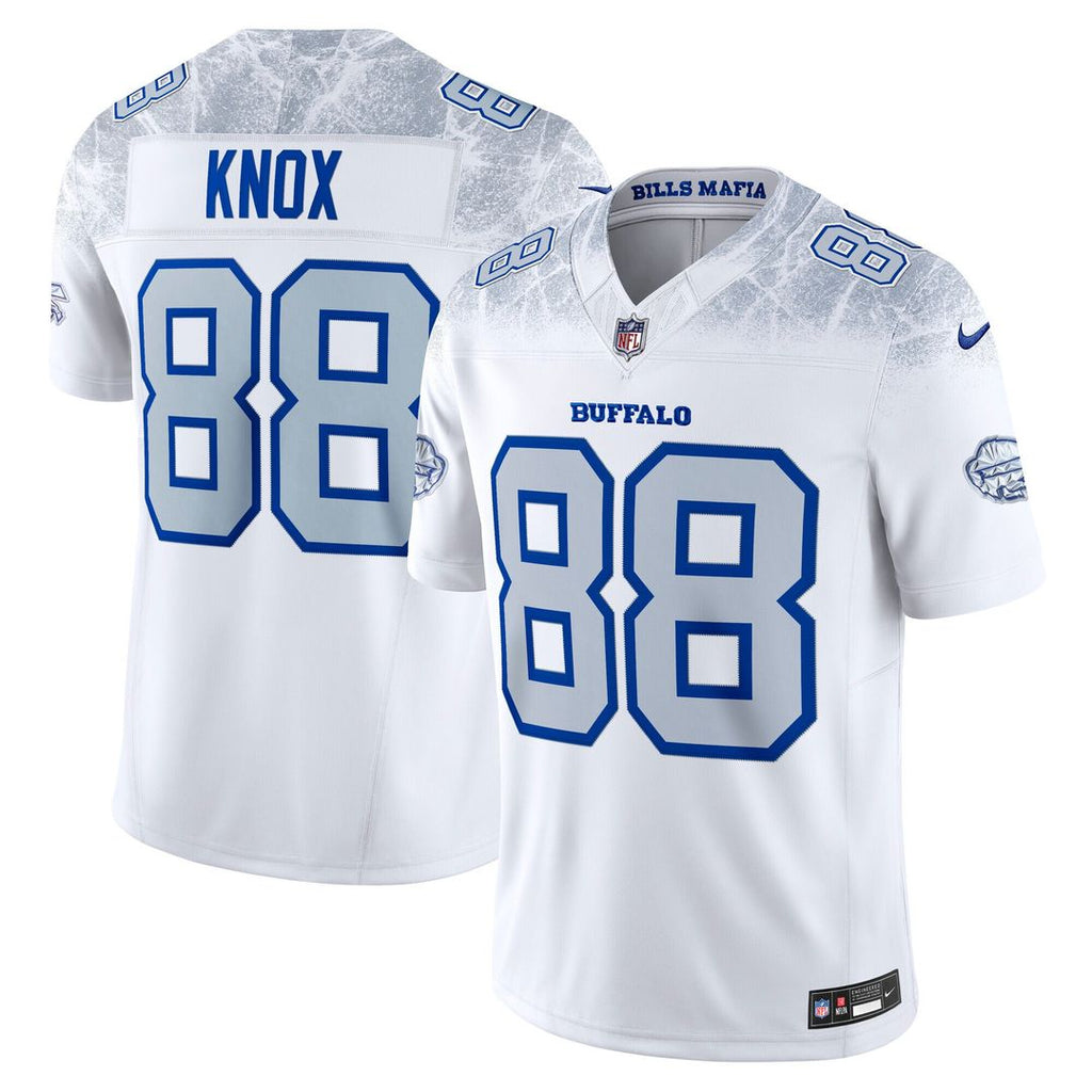 Dawson Knox Buffalo Bills Nike 2025 Rivalries Collection Stitched Limited Jersey - White Official NFL Team Apparel Football Fan Gear