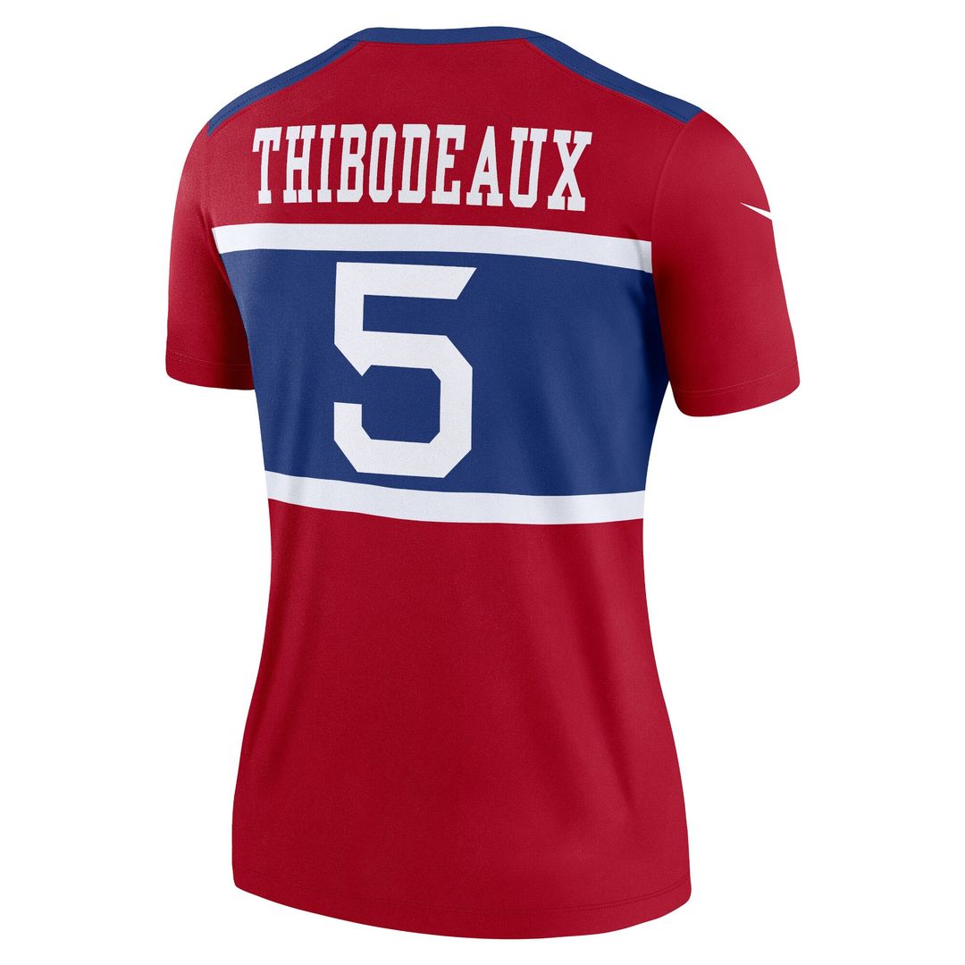Kayvon Thibodeaux New York Giants Nike Women's Alternate Legend Player Performance Top - Red NFL Fan Gear Popular Style