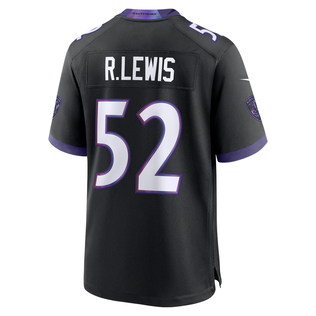 Ray Lewis Baltimore Ravens Nike Alternate Retired Player Game Jersey - Black Official NFL Team Apparel Football Fan Gear