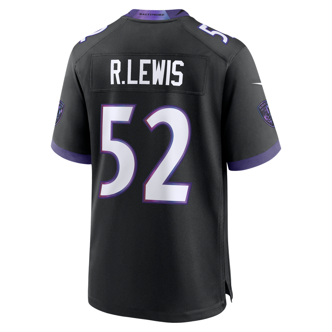 Ray Lewis Baltimore Ravens Nike Alternate Retired Player Game Jersey - Black Official NFL Team Apparel Football Fan Gear