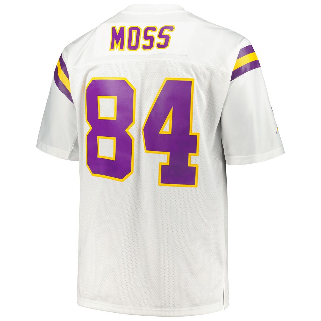 Randy Moss Minnesota Vikings Mitchell & Ness Big & Tall 1998 Retired Player Replica Jersey - Purple Official NFL Team Apparel Football Fan Gear