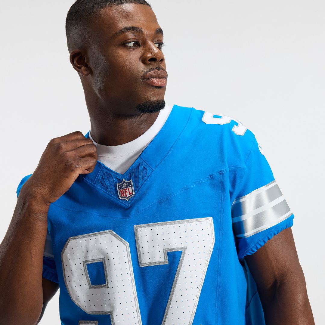 Aidan Hutchinson Detroit Lions Nike Alternate Vapor F.U.S.E. Elite Jersey - Black Official NFL Team Apparel Football Fan Gear