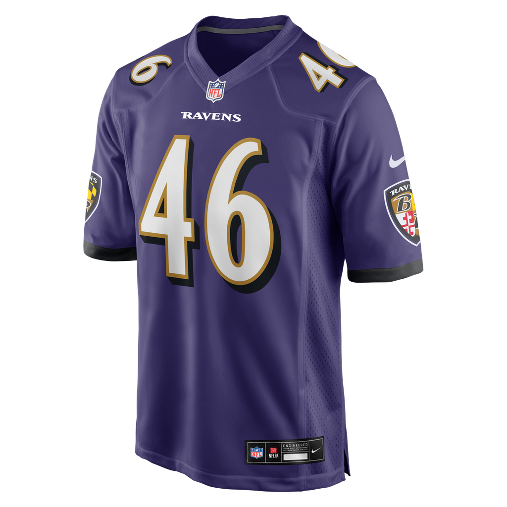 Nick Moore Baltimore Ravens Nike Game Jersey - Purple Official NFL Team Apparel Football Fan Gear