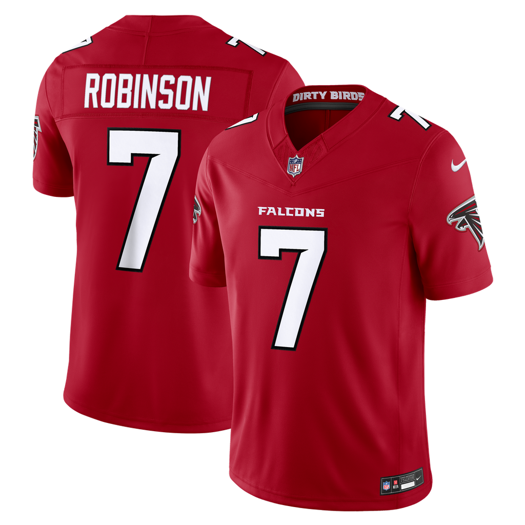 Bijan Robinson Atlanta Falcons Nike Vapor F.U.S.E. Stitched Limited Jersey - Red Official NFL Team Apparel Football Fan Gear