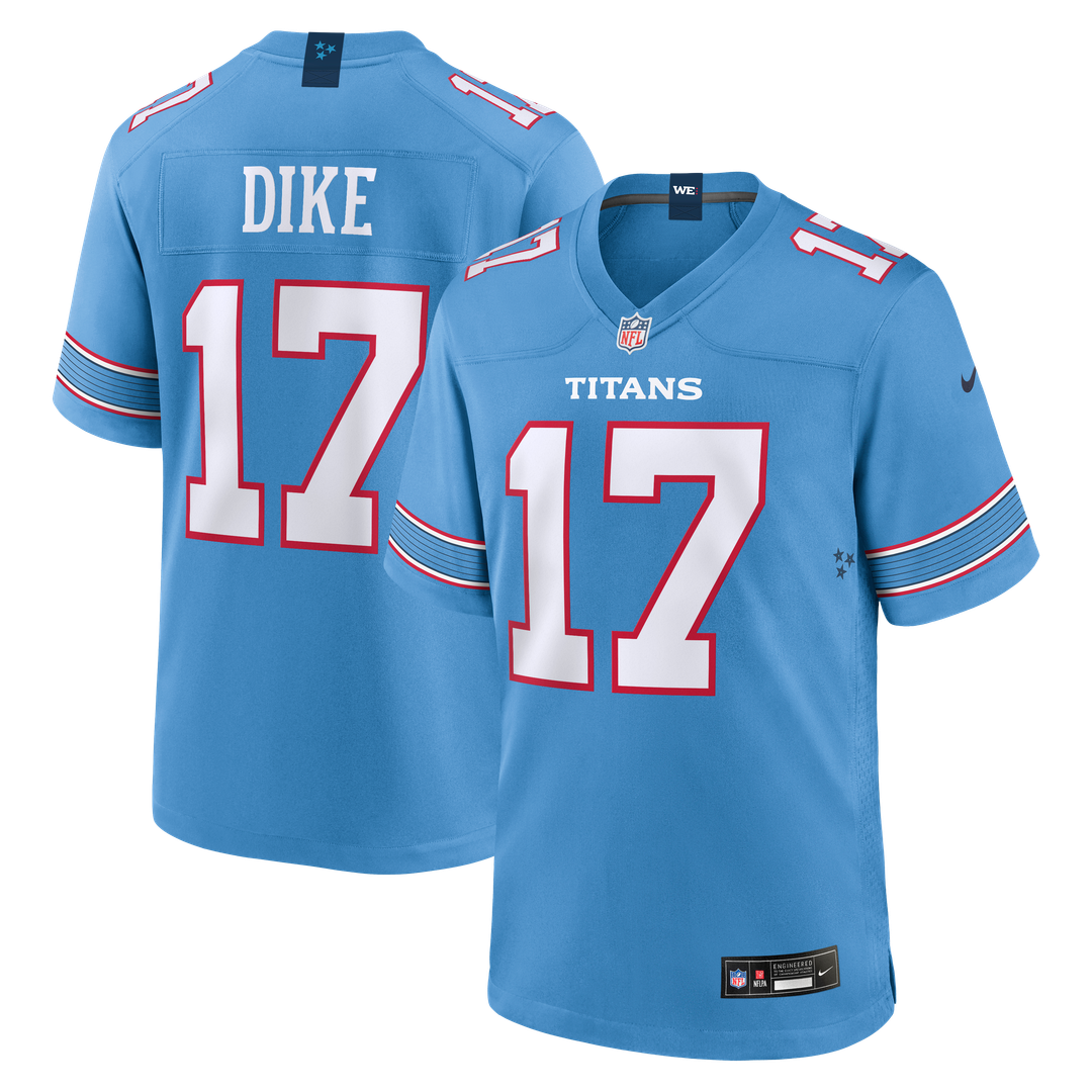 Chimere Dike Tennessee Titans Nike Game Jersey - White Official NFL Team Apparel Football Fan Gear