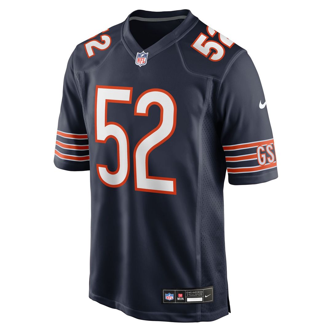 Drew Dalman Chicago Bears Nike Team Game Jersey - Navy Official NFL Team Apparel Football Fan Gear