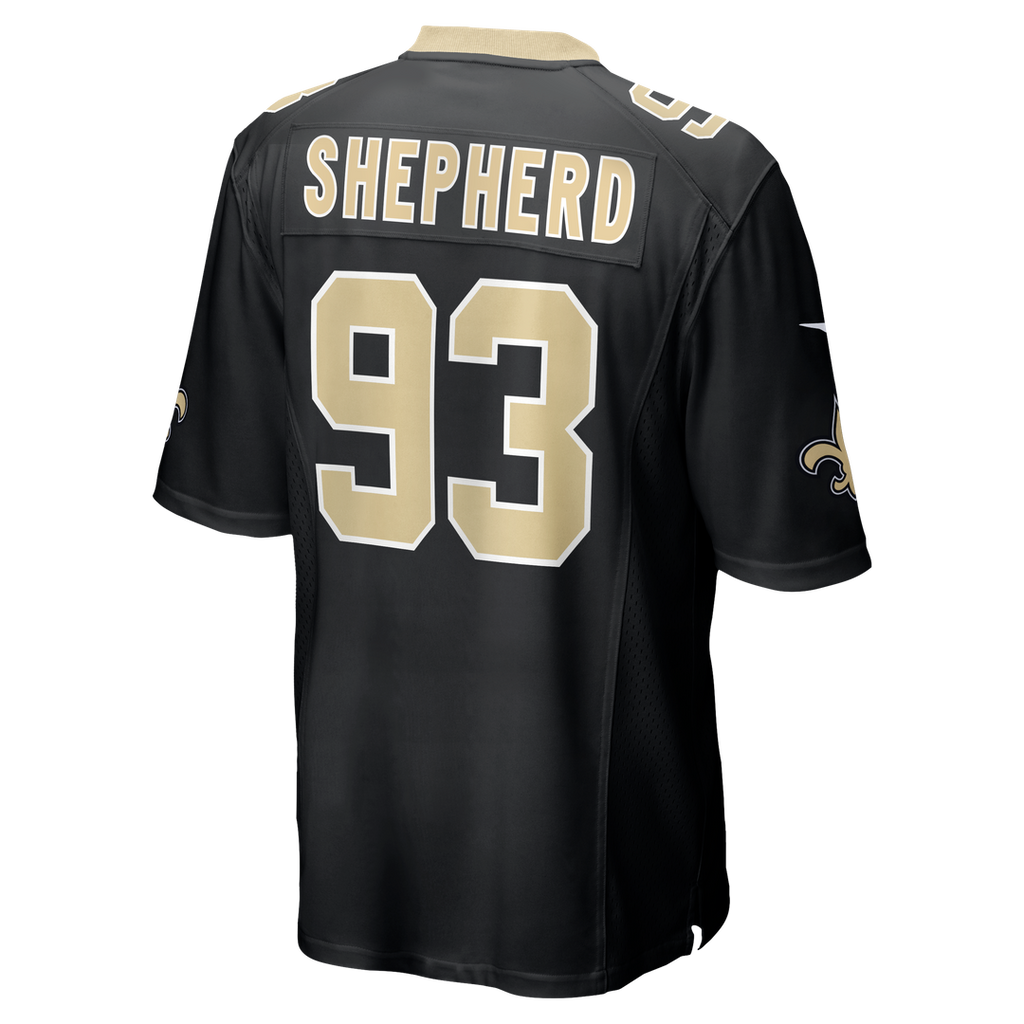 Nathan Shepherd New Orleans Saints Nike Game Jersey - Black Official NFL Team Apparel Football Fan Gear