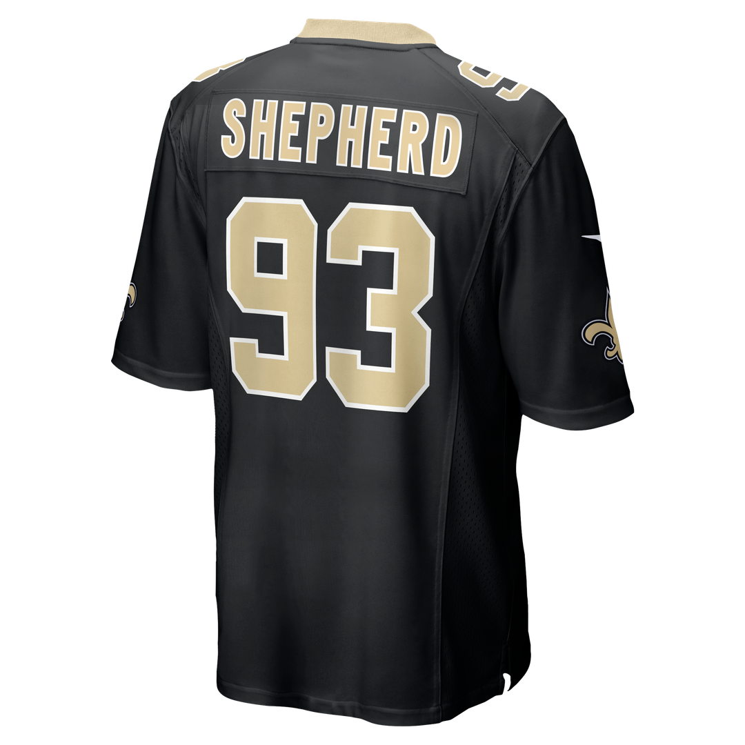 Nathan Shepherd New Orleans Saints Nike Game Jersey - Black Official NFL Team Apparel Football Fan Gear